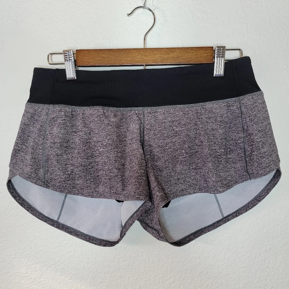 Lululemon Speed Up Short High-Rise *2.5"Heather Lux Multi Black, size 6 - Picture 4 of 6